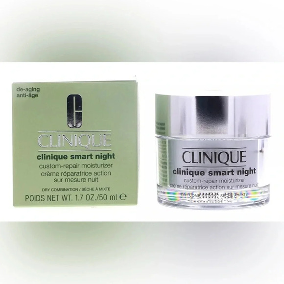 Clinique Other - Clinique Smart Night Custom Repair Moisturizer Dry Combination 1.7 oz Ne…